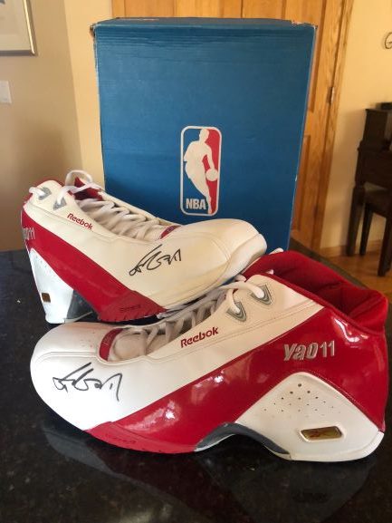 Authentic Yao Ming Autographed Shoes 